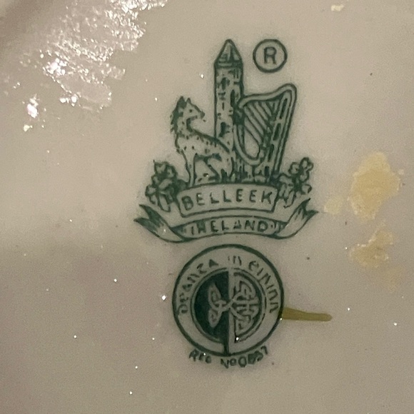 Belleek  Floral Cream Ceramic Tea Set - Picture 11 of 16